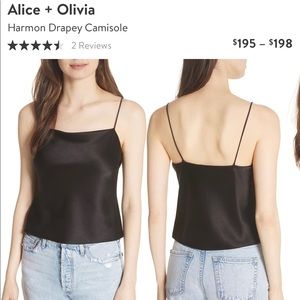 Alice and Olivia Harmon silk cami